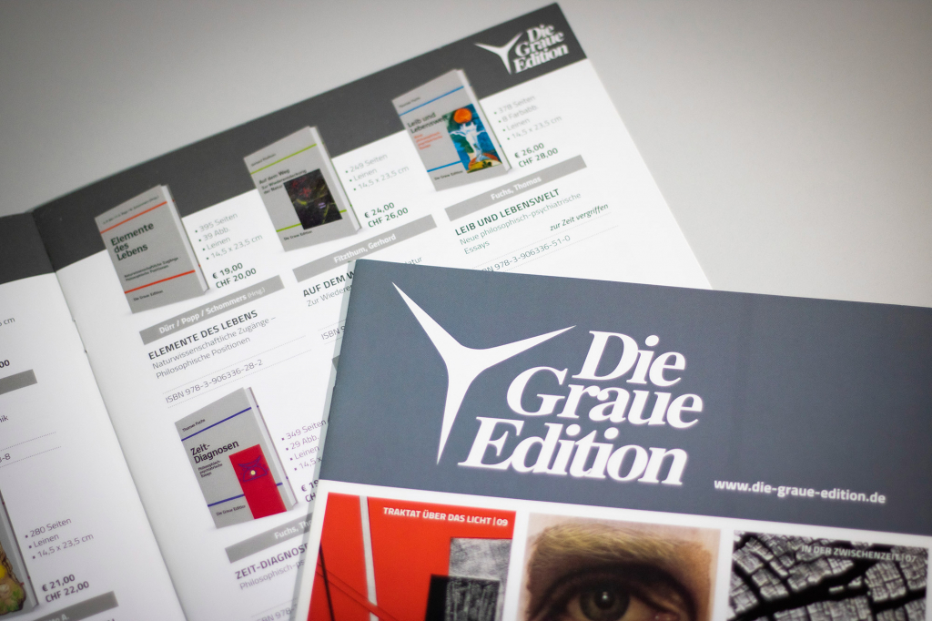 Buchkatalog des Verlags »Die Graue Edition«